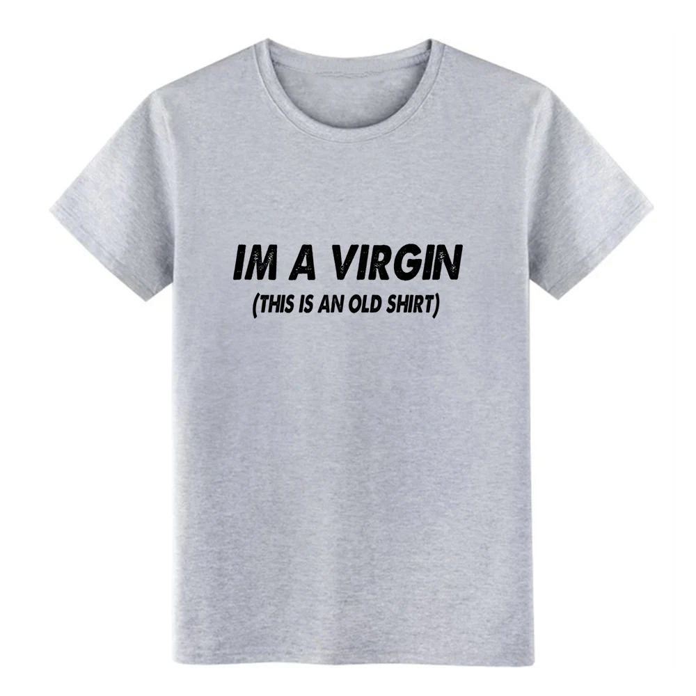 Im a virgin Футболка дизайнерская футболка с круглым вырезом Формальная графическая