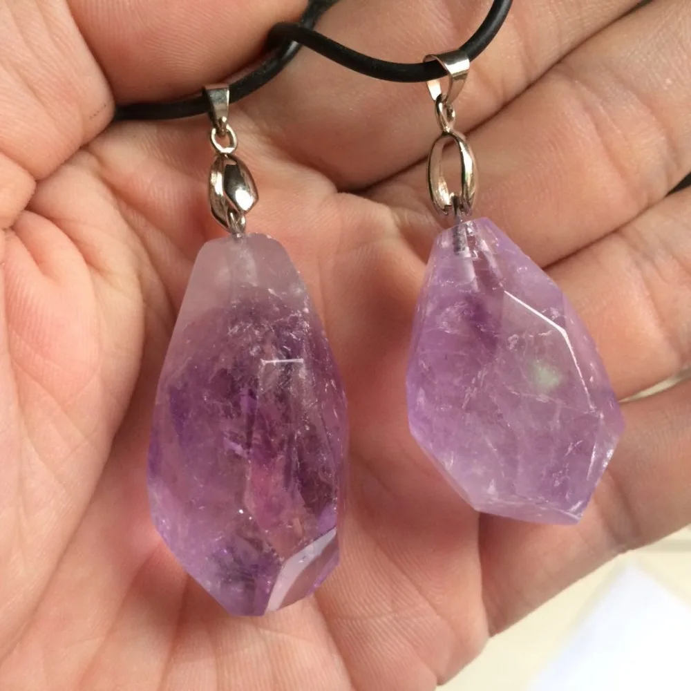 Овальный граненый Подвеска из натурального драгоценного камня для женщин в