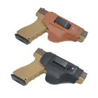 Кобура для кожаного пистолета для Glock 17 19 25 26 27 43 43x48 Taurus G2C PT111 PT140 PT938 M  P щит 9 мм Скрытая переноска Iwb