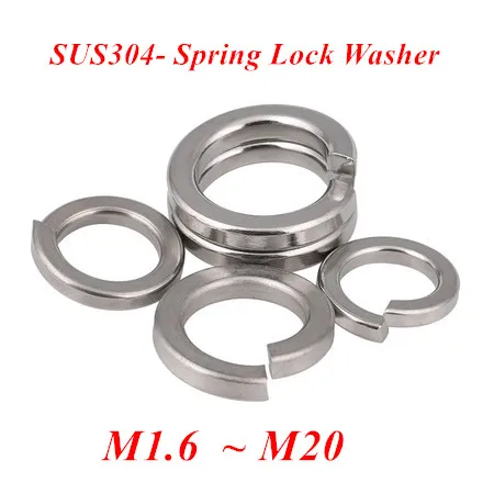 M1.6 2 3 4 5 6 8 9 10 пружинная шайба из нержавеющей стали M1.6-M10 Gasket прокладка GB93 |