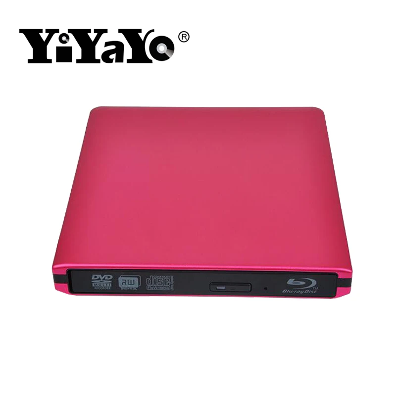 Внешний оптический привод YiYaYo Bluray USB 3 0 Blu Ray BD/ DVD ROM записывающее устройство для