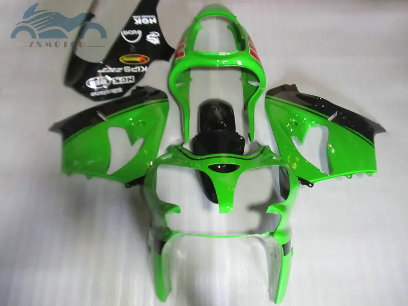 Custom full set fairing kits for KAWASAKI Ninja ZX9R 00 01 ABS plastic sports fairings kit 2000 2001 ZX 9R green body repair | Автомобили