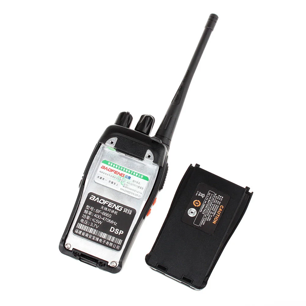 Baofeng BF-666S портативная рация портативное радио 16CH UHF 400-470MHz 2800mAh батарея BF666S 5W Comunicador передатчик приемопередатчик