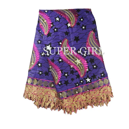 2017 Лидер продаж в нигерийском стиле гипюр шнур швейцарская вуаль кружева