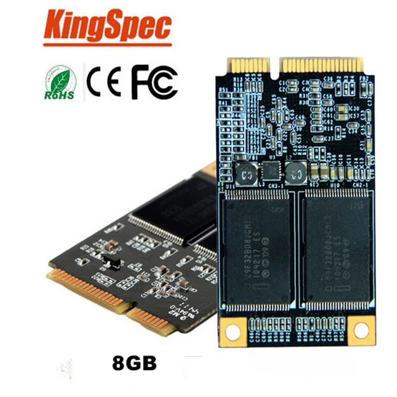 Мини ПК Kingspec SATAIII внутренний mSATA SSD 8 Гб MLC флэш накопитель твердотельный диск для