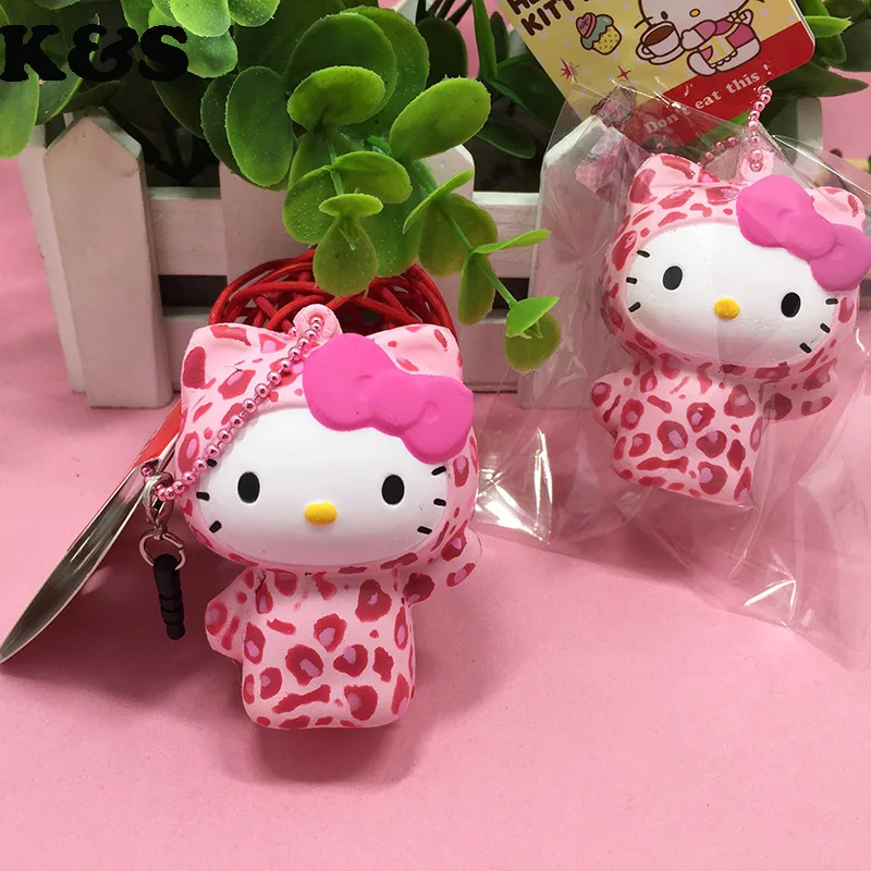 Милая розовая леопардовая кукла милая мягкая 1 шт./лот оптовая продажа Kawaii сумка