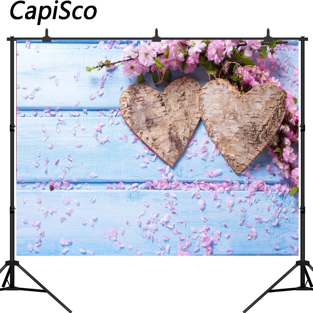 Фон для фотосъемки новорожденных с изображением весенних розовых цветов на День