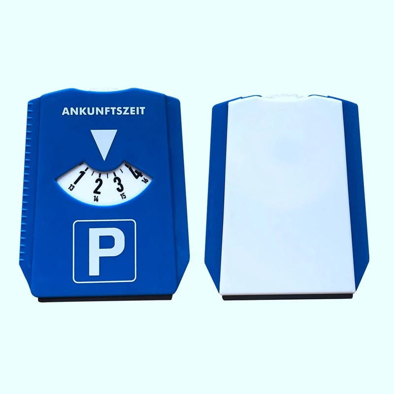 Автомобильный парковочный диск таймер часы дисплей времени прибытия синие