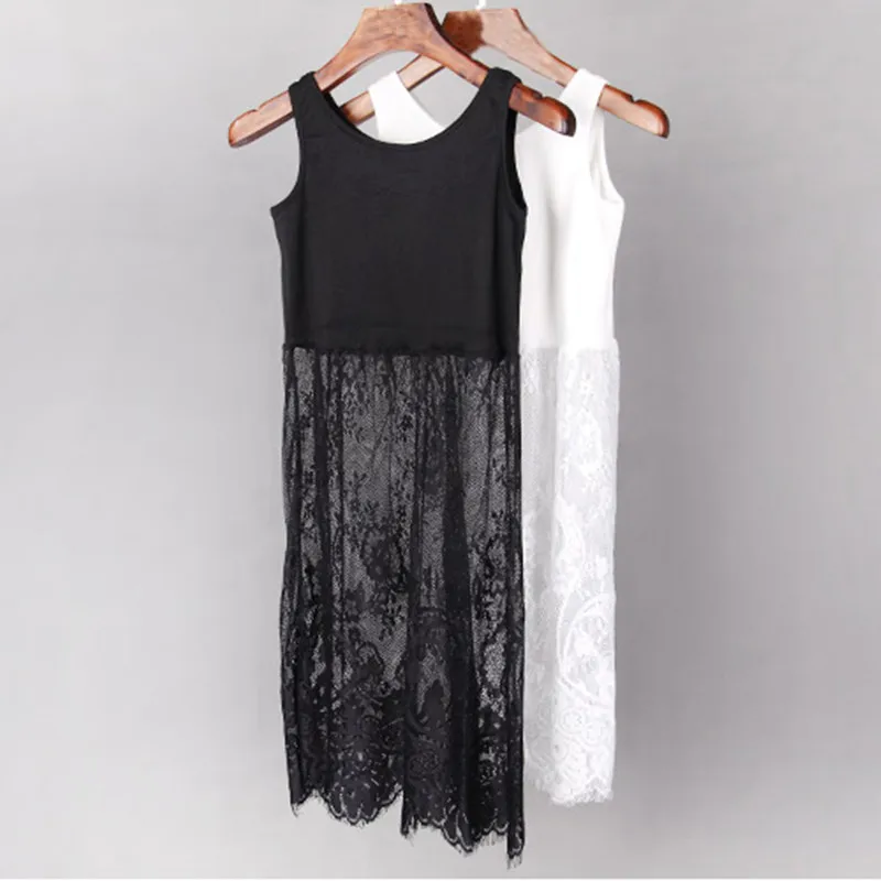Женское кружевное платье с вышивкой Boho Fahion черное белое повседневное летнее