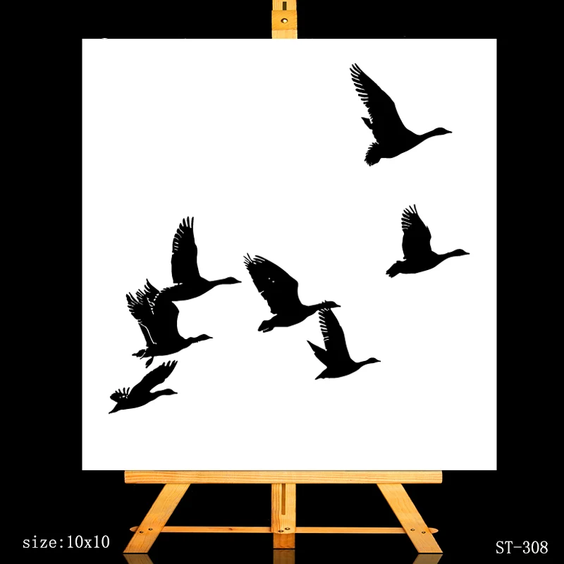 

AZSG Migratory Wild Goose Clear Stamps For DIY Scrapbooking/Card Making/Album Decorative Silicone Stamp Crafts