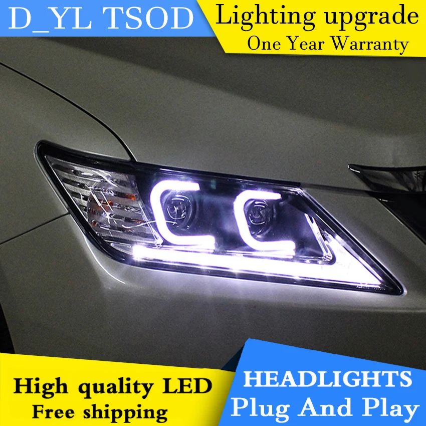 

Car Styling for Toyota Camry 2012-2013 LED Headlight Head Lamp LED Daytime Running Light LED DRL Bi-Xenon HID