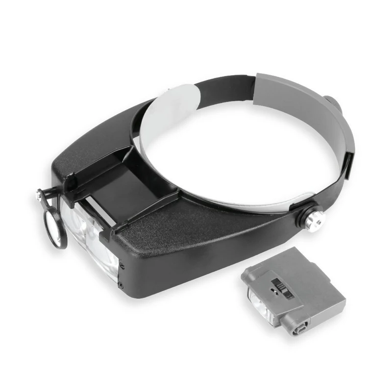 

Headband Magnifier Led Light Head Lamp Magnifying Glass Jeweler Loupe With Led Lights 1.5X 3X 6.5X 8X