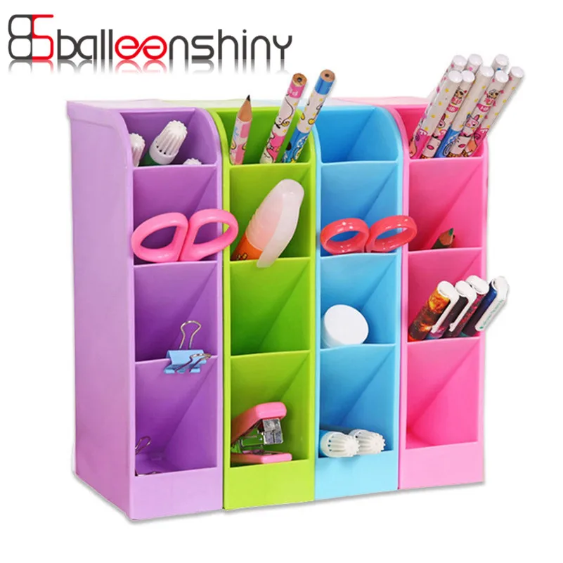 BalleenShiny пластиковый ящик для хранения цветной Органайзер декоративной косметики