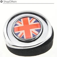 uk flag chrome polished finish engine start stop button push cap cover for 2nd gen mini cooper r55 r56 r57 r58 r59 r61 r60