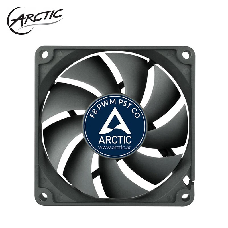 ARCTICF8 PWM PST CO, ARCTIC cpu Радиатор/чехол для компьютера 8 см вентилятор 4pin вентилятор PWM контроль температуры cooler master два шариковых подшипника