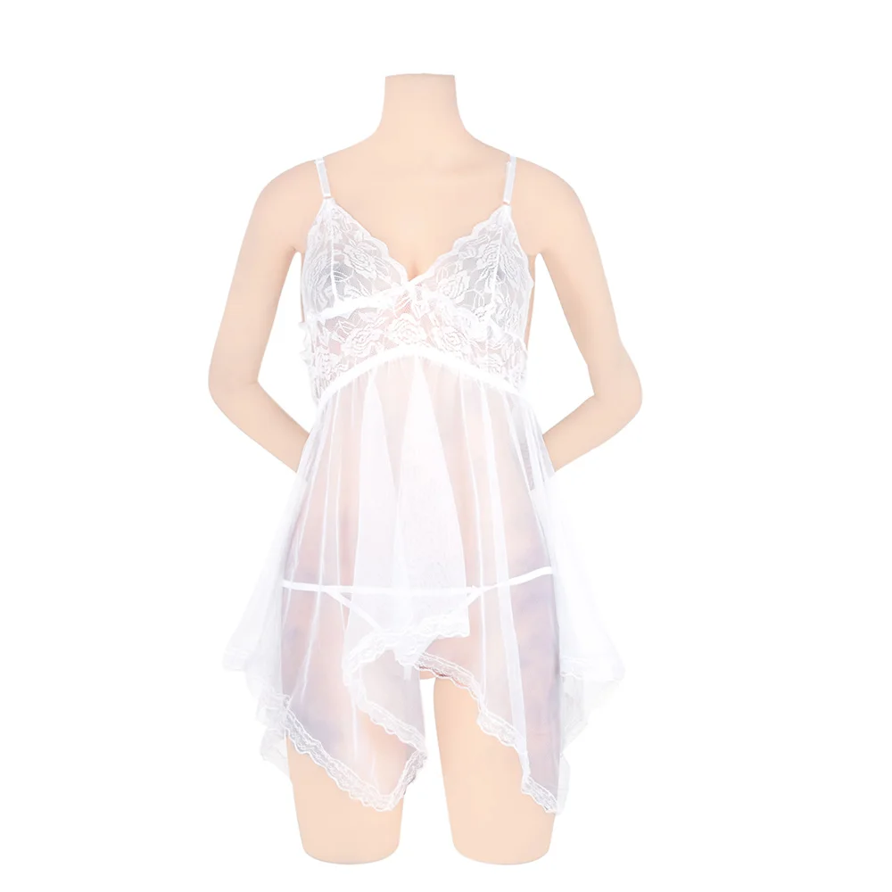 Порно Марля рыбий хвост Тип Кружева жгут пижамы лямки Babydoll Эротическое Сексуальное женское белье Ночная рубашка костюмы для женщин