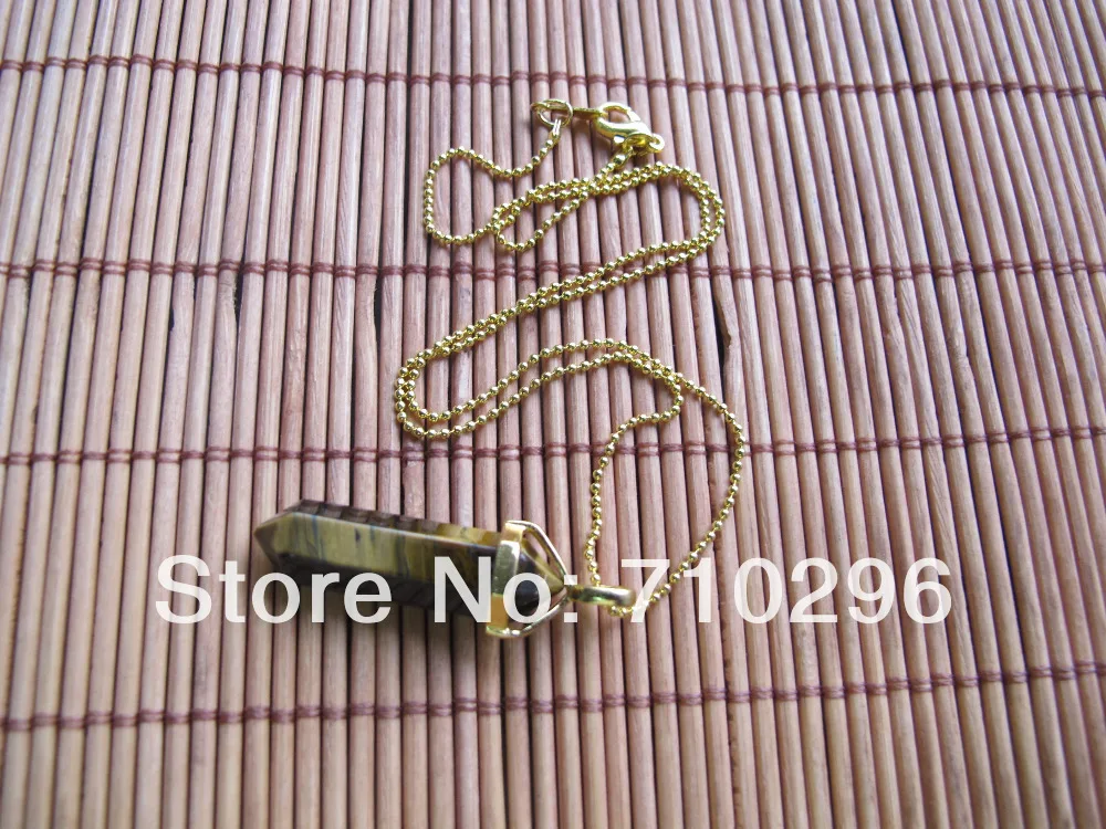 Натуральный камень тигровый глаз точка ожерелье 5 шт./лот натуральный