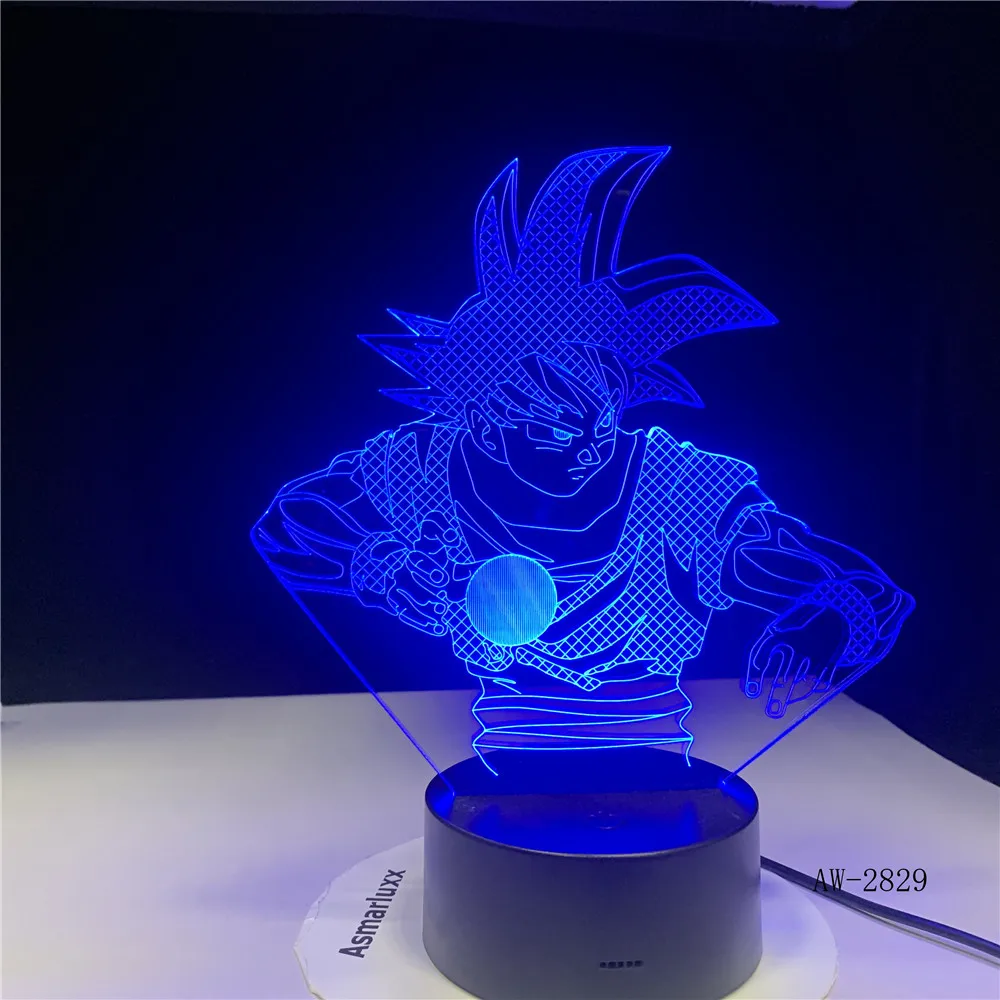3d визуальное Наруто Моделирование Led аниме ночной Светильник s Дети коснитесь