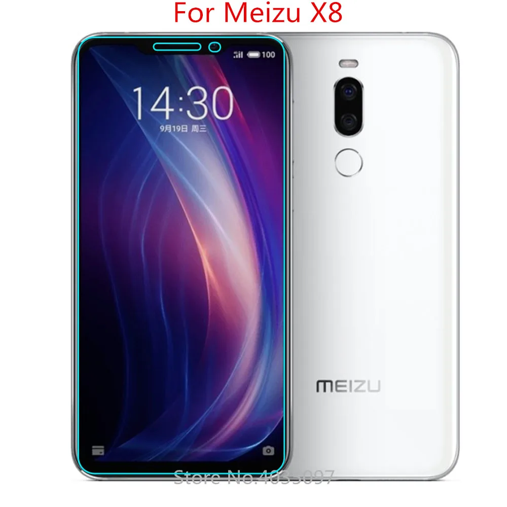 2 шт. закаленное стекло для Meizu X8 Защитная пленка экрана телефона X8|Защитные