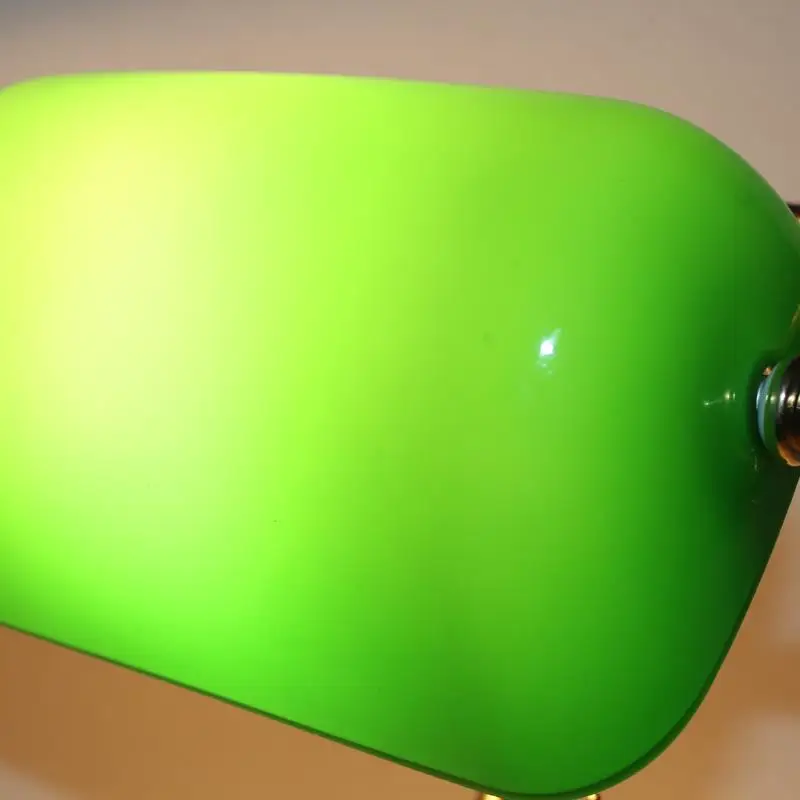 Изумрудно зеленая стеклянная Настольная лампа с внешним аккумулятором