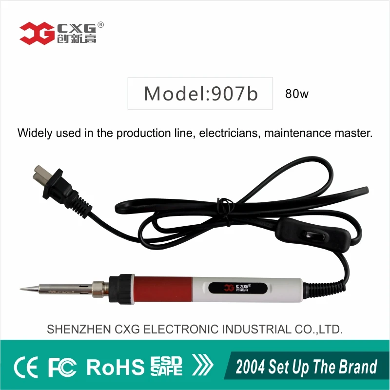 lcd ESD 80 Вт 100 Вт CXG 907C нагрев сварочные паяльники станция ручка тепловой инструмент Электрический паяльник