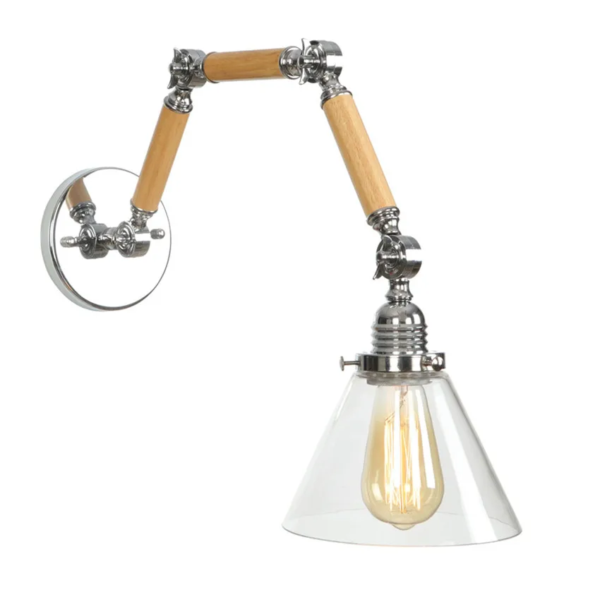 Винтажное длинное Бра Настенные светильники Лофт Эдисон промышленный