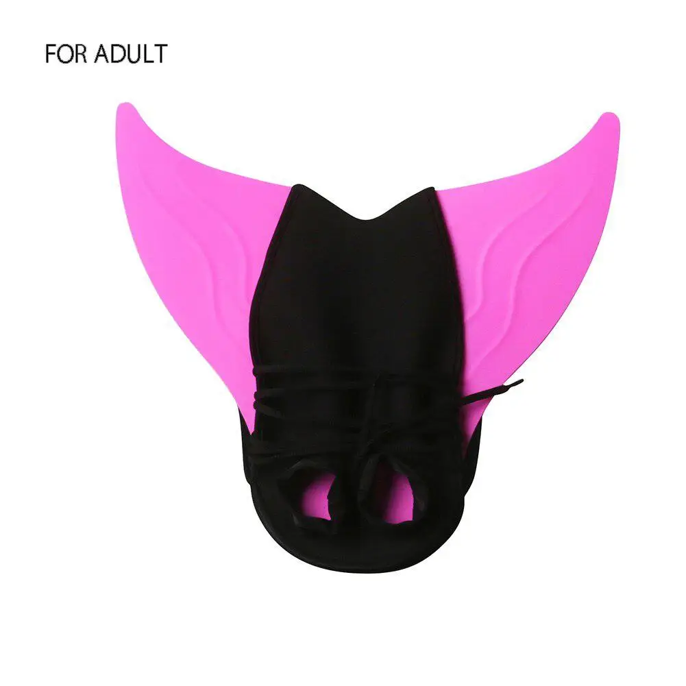 Adult Fin Pink Бикини принцессы для женщин и девочек, для родителей и детей, хвост русалки, праздничный пляжный купальник, цветные плавки «рыбий хвост», плавники, Флиппер - Цвет: Adult Fin Pink