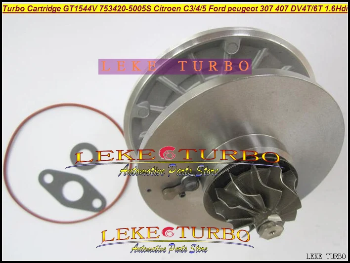 Турбокартридж CHRA GT1544V 750030 753420 740821 740821-0002 Турбокомпрессор для FORD CITROEN C3 C4 C5 307 407 DV4T