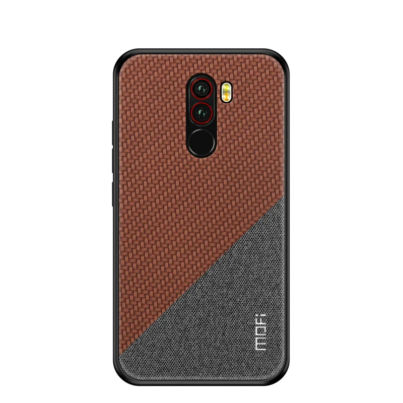 Оригинальный MOFI углеродный волоконный тканый смесь цветов ПК чехол для Xiaomi Pocophone