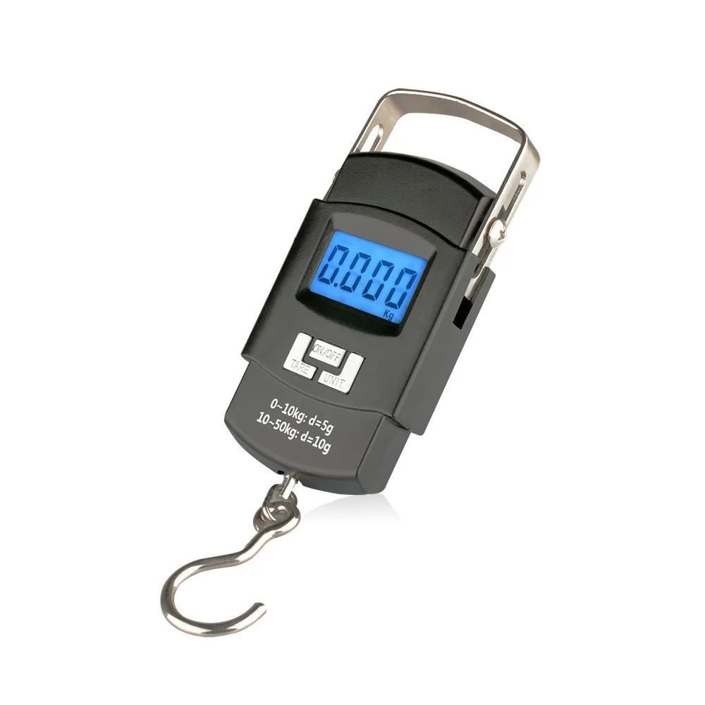 Scale Hook Fish Weight Mini Hanging Pocket Portable 50kg LCD Digital Luggage Weighing Fishing Electron|luggage weight scale|digital scale