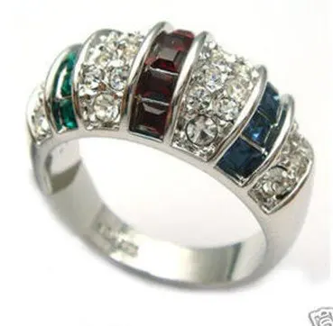 Fancy blau Zirkon Ringe ring | Украшения и аксессуары