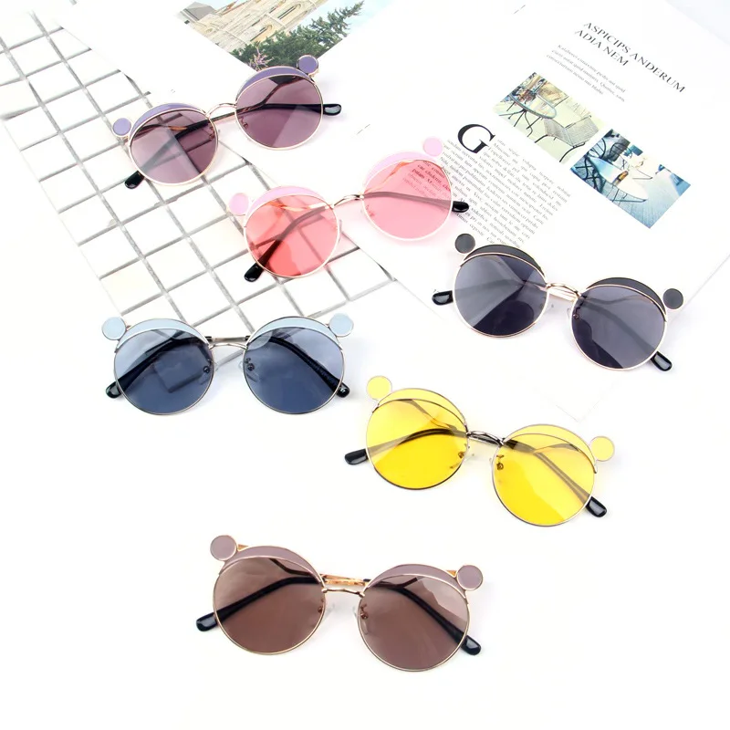 Прямая поставка детские солнцезащитные очки милые летние для девочек с кроликом