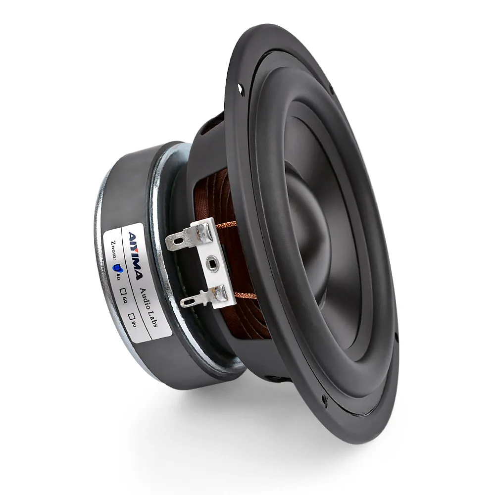 AIYIMA 1Pcs 5.25 Inch Subwoofer Speaker 4 8 Ohm 50W Sound Audio Home Theater Loudspeaker DIY Modification |