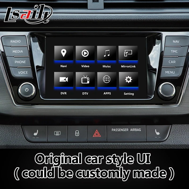 Интерфейсная коробка Lsailt Android / carplay для Skoda Fabia Kodiaq 6 5 8 discover MIB MQB|GPS транспорта| |