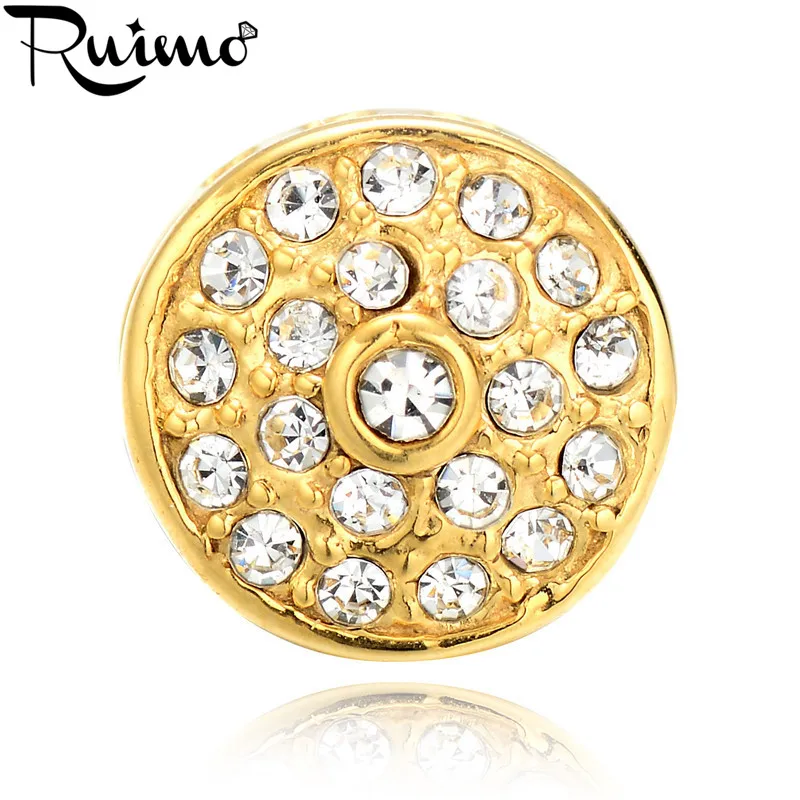 Микровставки RUIMO золотые бусины с кристаллами и покрытием для женщин браслет