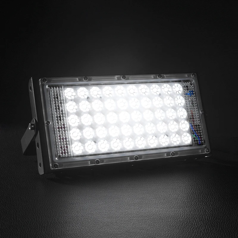 Светодиодный прожектор светильник 50W 220V 240V заливающее светильник IP65 Водонепроницаемый наружной стены отражатель светильник ing Сад Квадратный точечный светильник