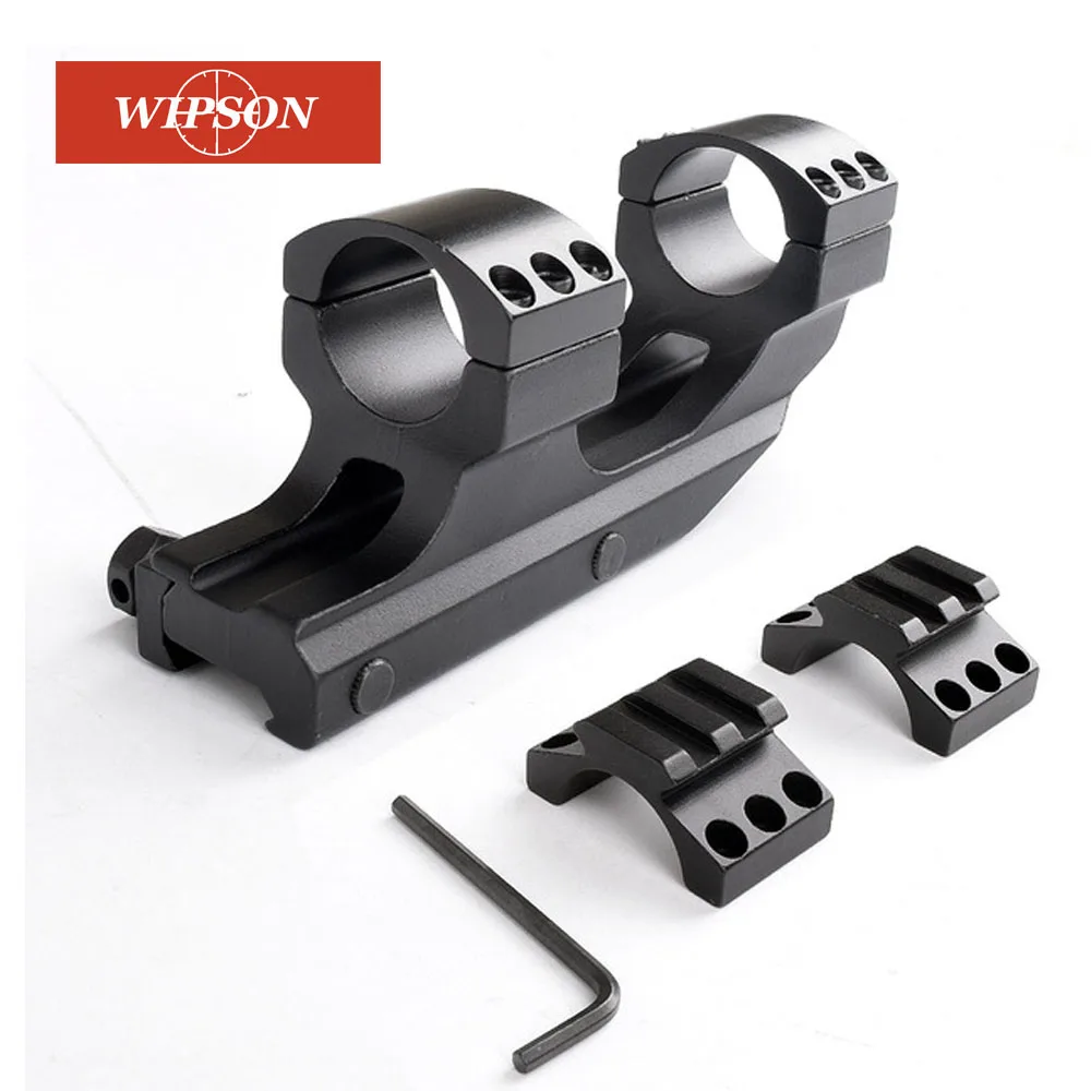 

WIPSON Heavy Duty 1 "25,4 мм консольное крепление для прицела с плоским верхом двойные кольца Picatiiny Rail 20 мм Weaver Mount Hunting Caza