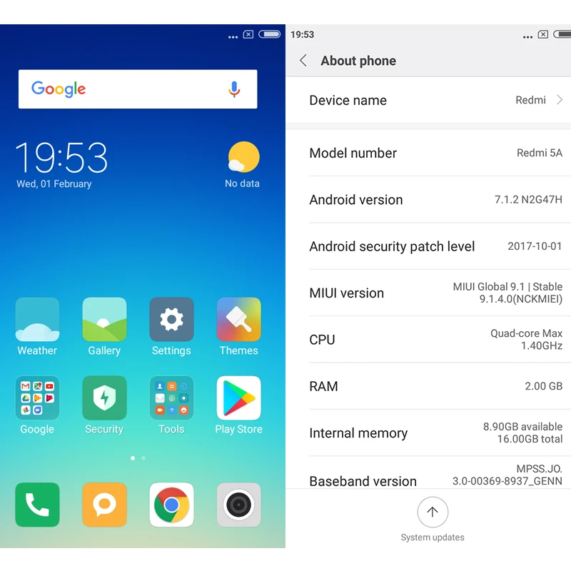 Глобальная версия Xiaomi Redmi 5A 5 мобильный телефон Snapdragon 425 4 ядра 2 GB 16 0 дюйма 13.0MP