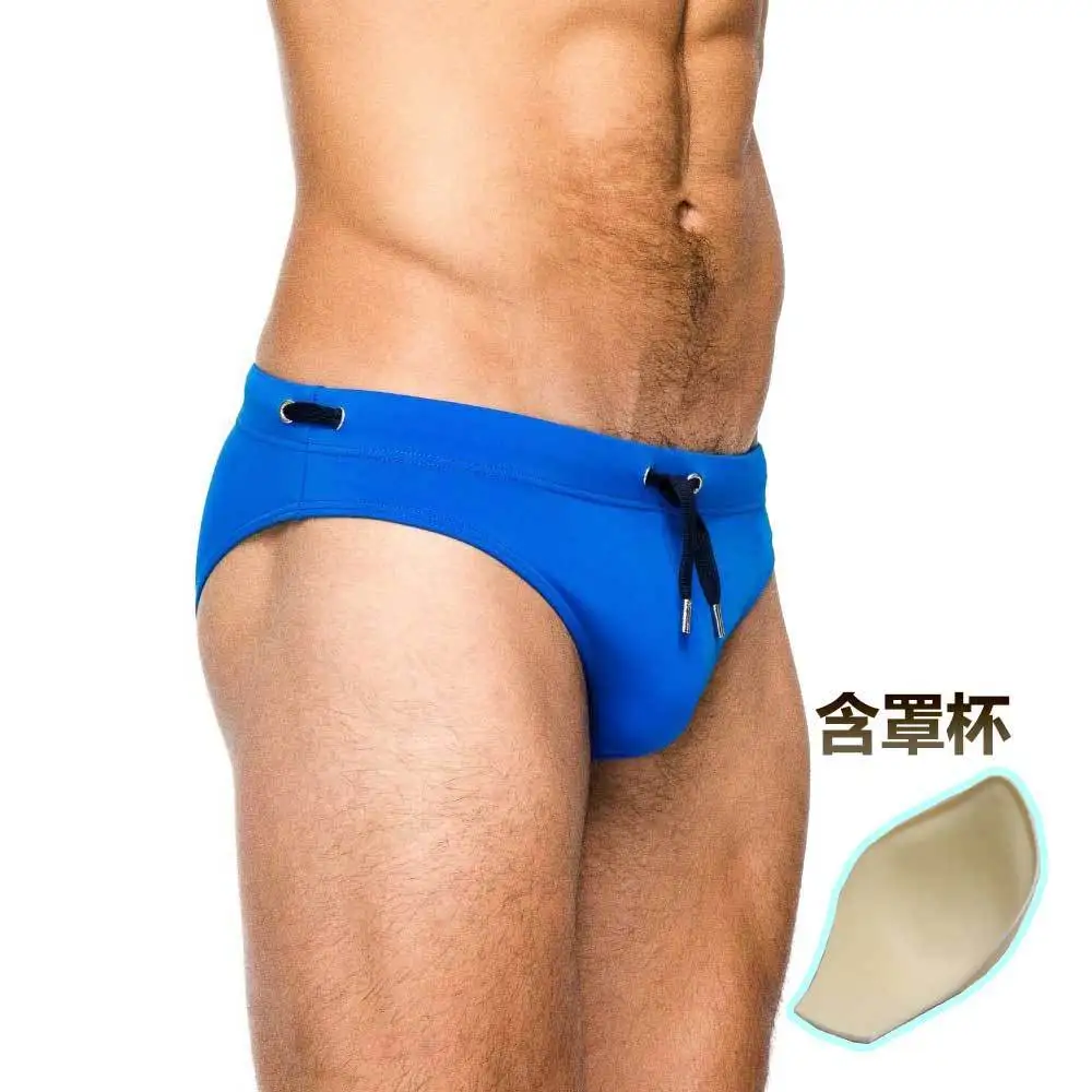 Мужские плавки боксеры с подкладом купальный костюм для мальчиков Maillot De Bain Homme