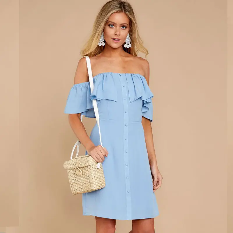 2019 летнее повседневное вне плечо элегантный платье женское винтажное плюс