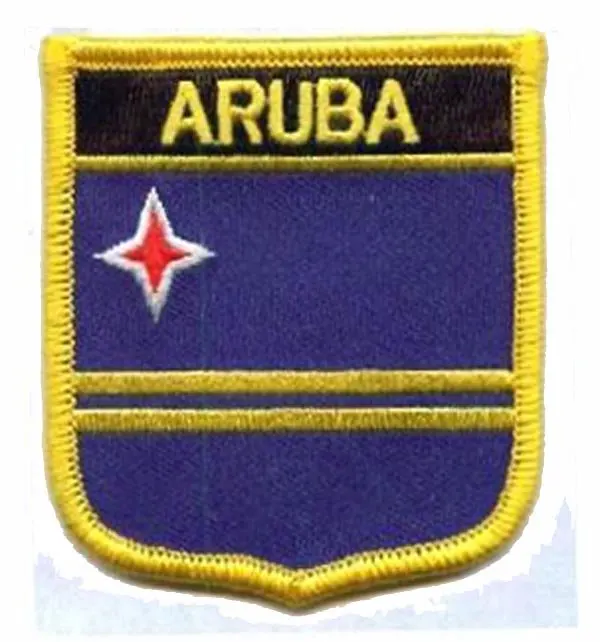 Арба флаг вышивка патч сделана из саржи с Мерроу границы и ПВХ подложки сделать