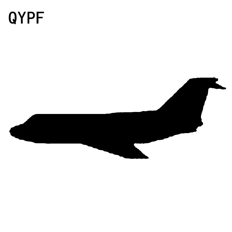 QYPF 18 6 см * 9 форма простой вертолет блестящий виниловый автомобильный стикер