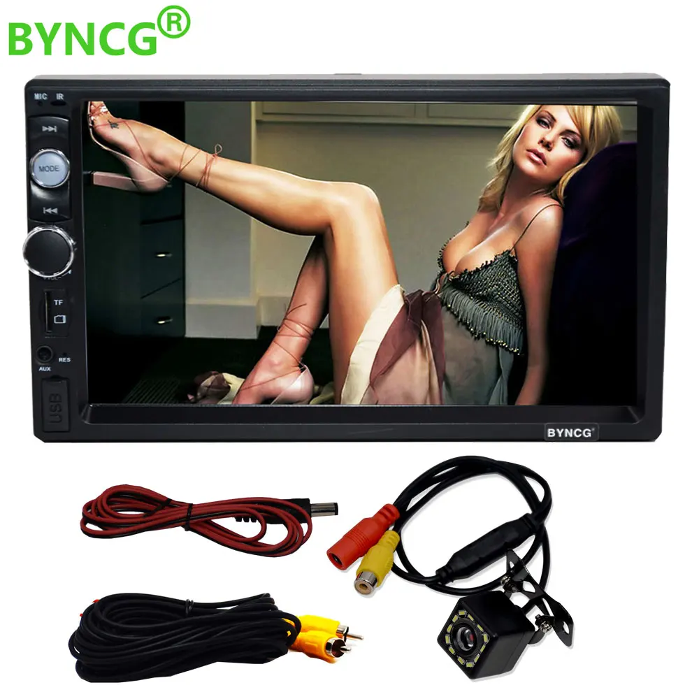 7 дюймов HD в тире сенсорный экран Bluetooth Автомобильный плеер Поддержка FM/MP5/USB/AUX