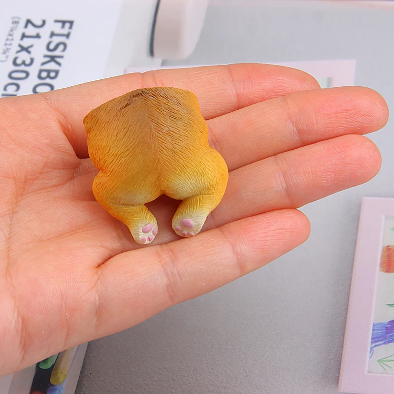 Милый 3D лежащий корги собака задница мультфильм животное креативные магниты на