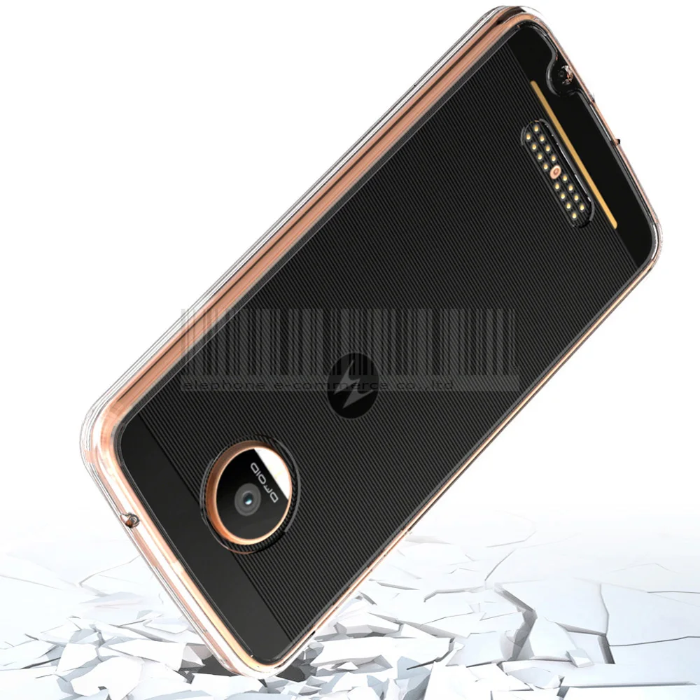 Rugged Hybrid Shockproof TPU+Acrylic Clear Case For Motorola Moto Z XT1650/Moto Force Droid Crystal Protective Cover |