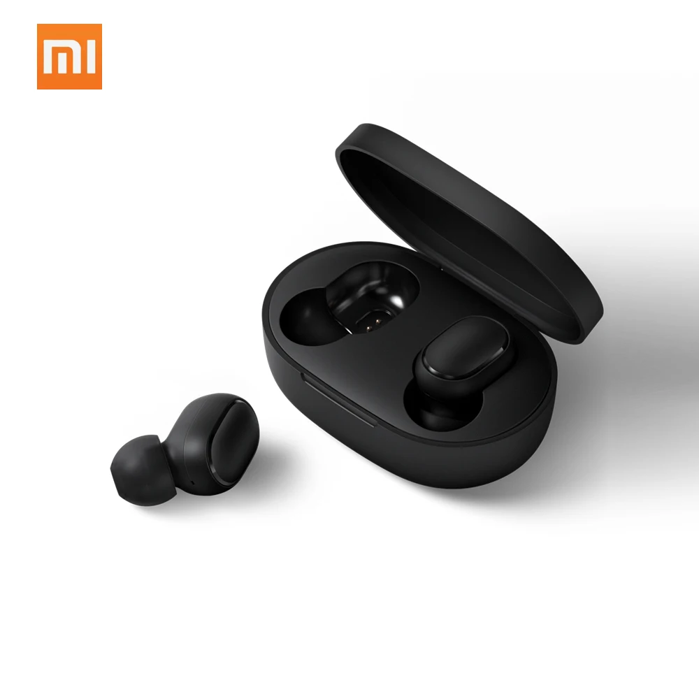 Оригинальные TWS наушники Xiaomi Redmi Airdots Bluetooth стереонаушники с басами BT 5 0 микрофоном