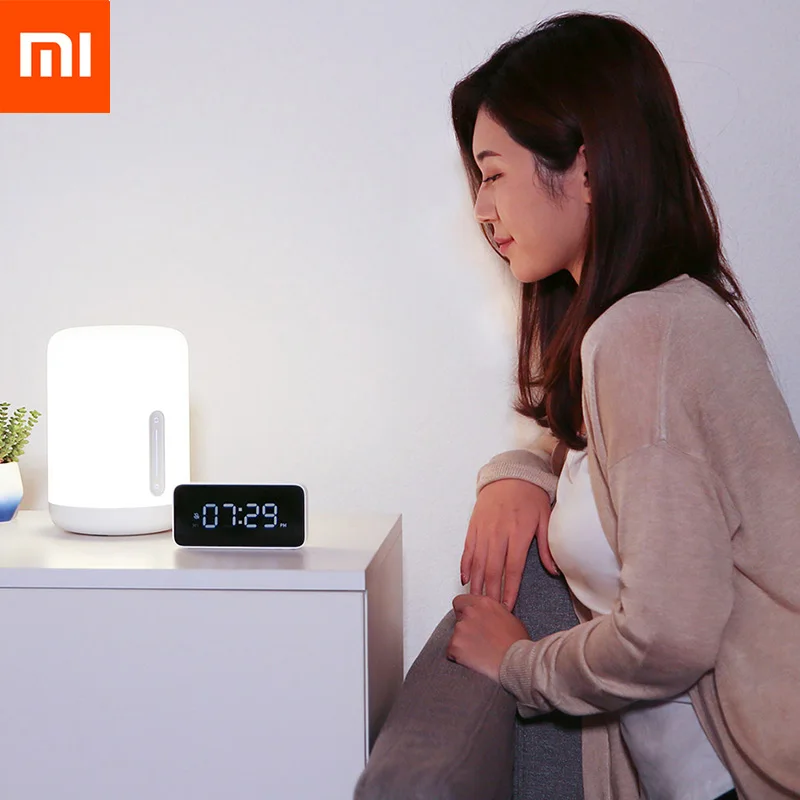 Xiaomi прикроватная лампа 2 Умный Свет Голосовое управление сенсорный выключатель Mi