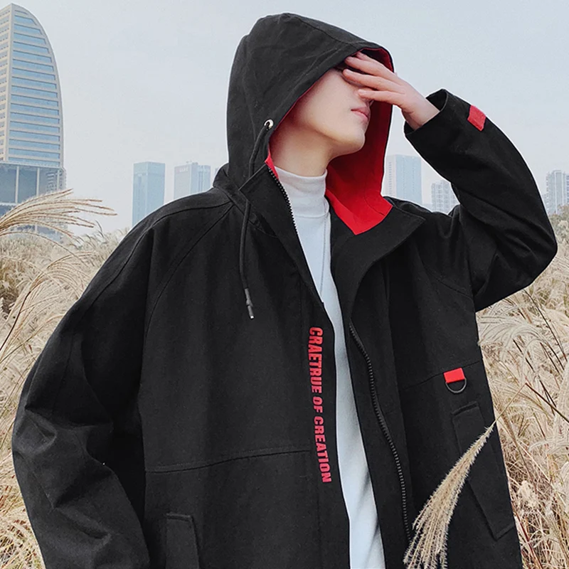 Хаки карго куртка мужская Японская Swag Хип Хоп Уличная повседневная Erkek Монт