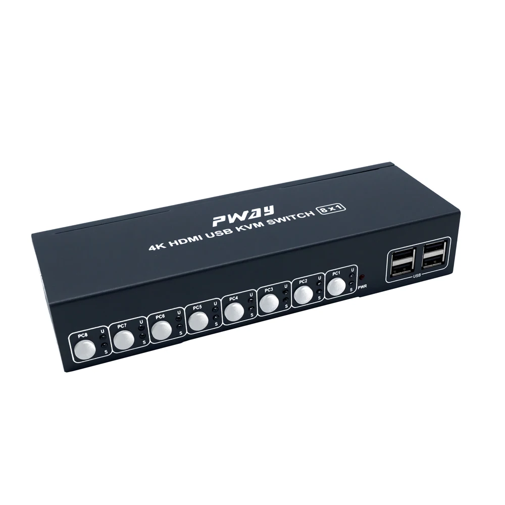 Hdmi Kvm переключатель 2 4 8 порт в 1 выход с кабелем поддержки 4K * 2K @ 30Hz и 3D EDID/HDCP