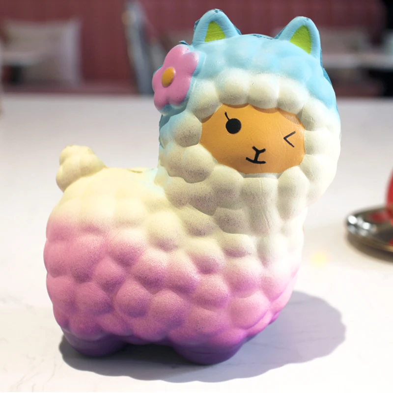 

Новый Милый мультяшный олень единорога, большой мягкий Кот, большие игрушки, медленно поднимающиеся ремешки для телефона, милый ароматизир...